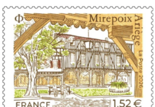 Le graveur audois Christophe Laborde-Balen représente Mirepoix (09) sur un nouveau timbre postal
