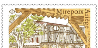 Le graveur audois Christophe Laborde-Balen représente Mirepoix (09) sur un nouveau timbre postal