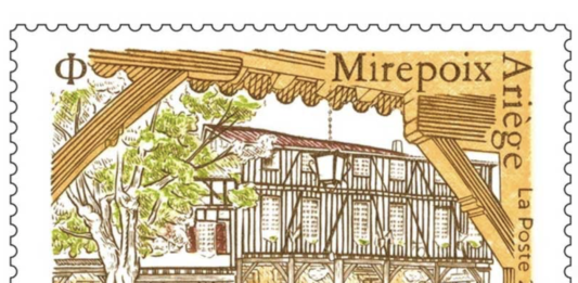 Le graveur audois Christophe Laborde-Balen représente Mirepoix (09) sur un nouveau timbre postal