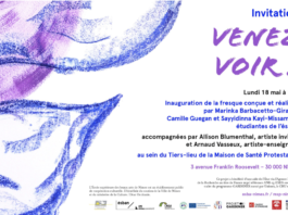 A Nîmes, Venez voir !, une fresque murale réalisée par des étudiants de l’école des Beaux-Arts